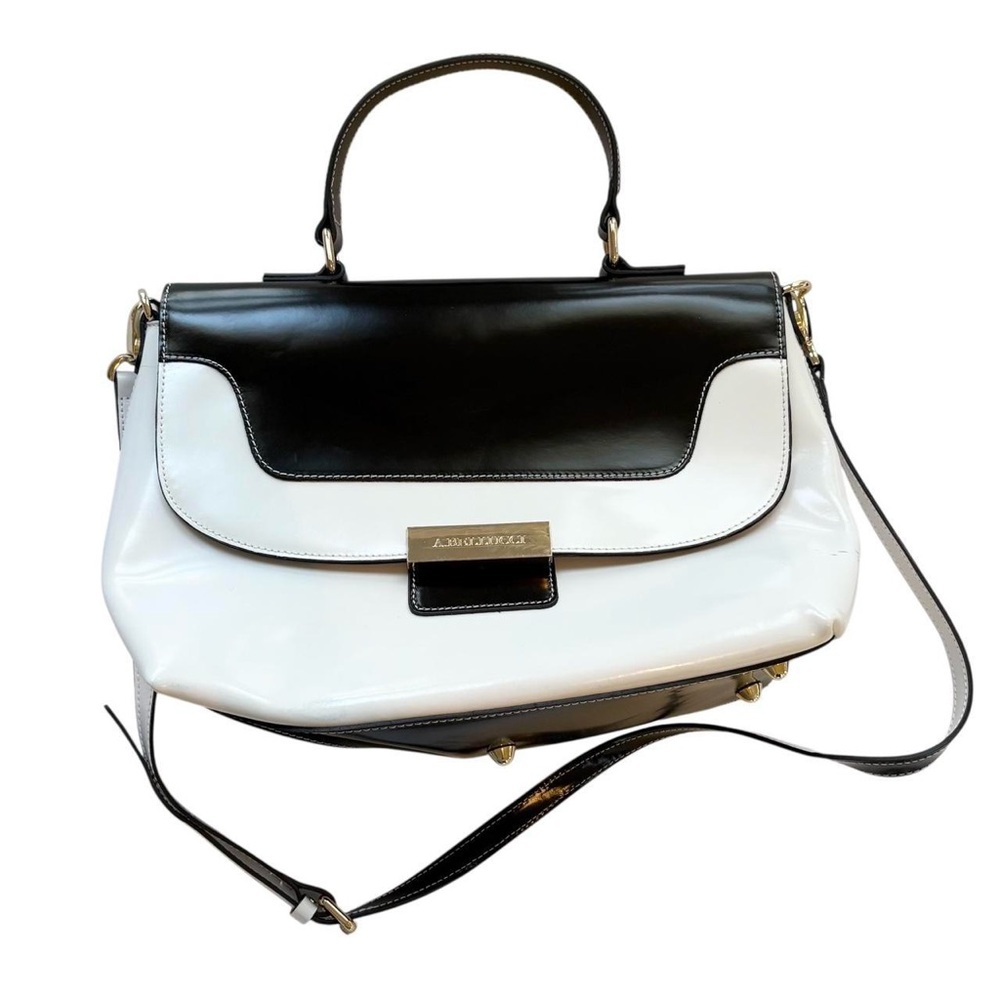 A. Bellucci Black & White Leather Purse